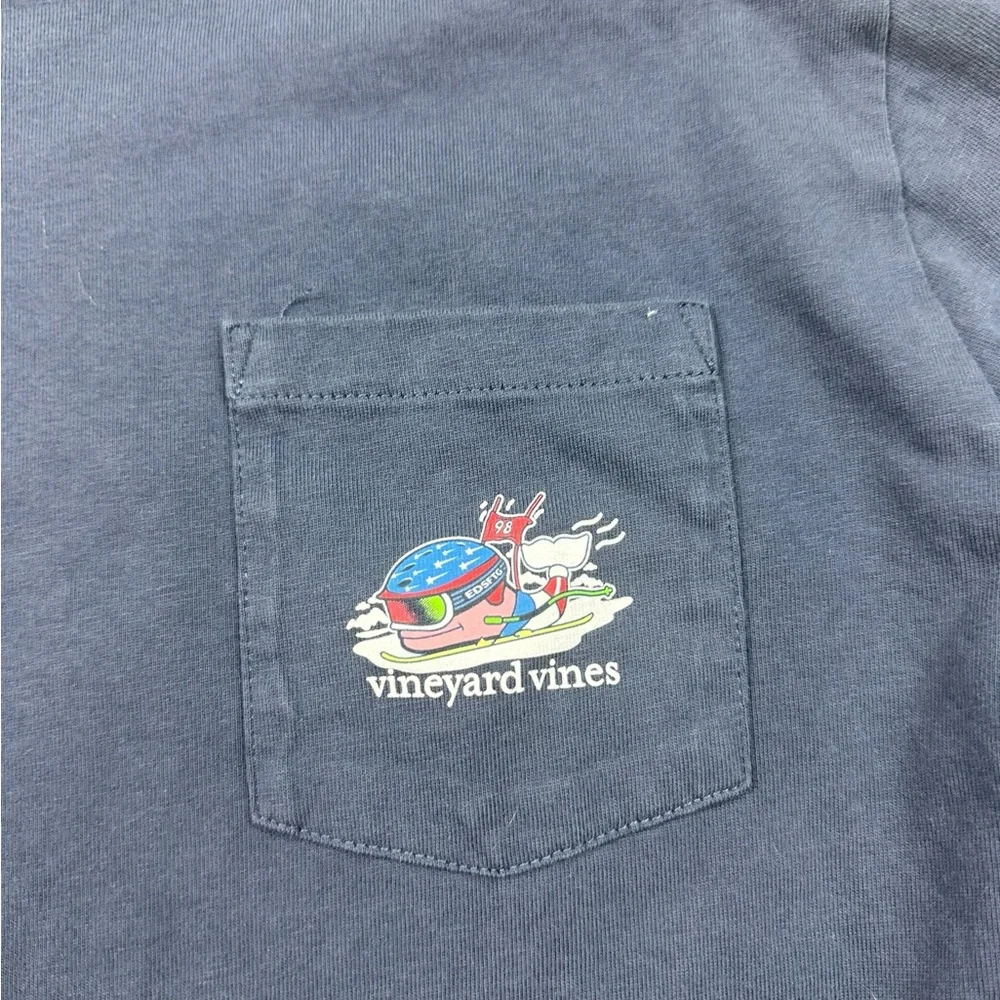 VINEYARD VINES: 1998 Ski Long Sleeve Graphic Tee -Size Large Kids